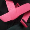 personalised powerlifting wrist straps pink
