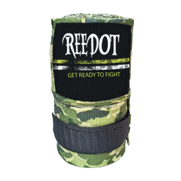 Green cam boxing hand wraps