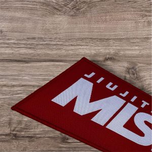 Premium customized BJJ Gi woven patches with brand logo