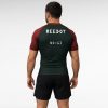 Back view of custom Jiu Jitsu rashguard with private label branding.
